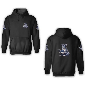 Discover Pitbull Dog Reading Book Puppy Lover Reader 3D Hoodies