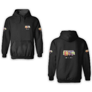 Discover Keep It Simple I Camping Van Campsite Motif Baseball Tees 3D Hoodies