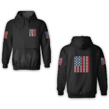 Discover Baseball USA Flag American Flag 1 Baseball Tees 3D Hoodies