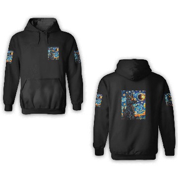 Discover Total Solar Eclipse Blue Heeler Dog 3D Hoodies