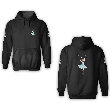 Discover Team Dew Drop Nutcracker Ballet Ballerina Christmas Graphic 3D Hoodies