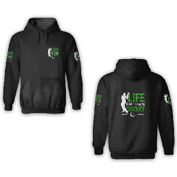 Discover Life Is Better With Cricket Cricketer Cricket Player Baseball Tees 3D Hoodies