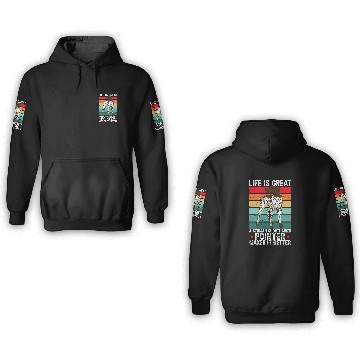 Discover Life Is Great A German Shorthaired Pointer Makes It Better Baseball Tees 3D Hoodies