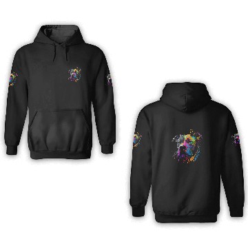 Discover Pitbull Splash Art Cute Dog Lover 3D Hoodies
