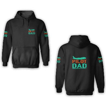 Discover Airlines Pilot Dad in Online 3D Hoodies