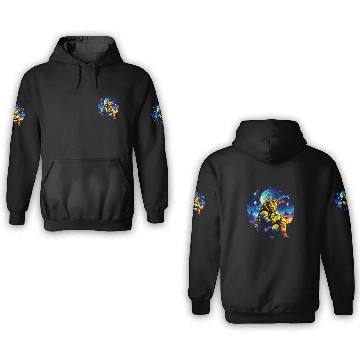 Discover Sad Astronaut Cat In Outer Space Galaxy Cat Astronaut Design Baseball Tees 3D Hoodies