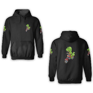 Discover TRexs Riding Motorcycle 2Funny Dinosaur TRexs Biker 3D Hoodies