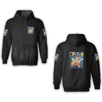 Discover Total Solar Eclipse Bulldog 3D Hoodies
