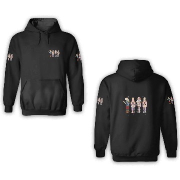 Discover Nutcracker Squad Ballet Dance Matching Family xmass Costume 3D Hoodies