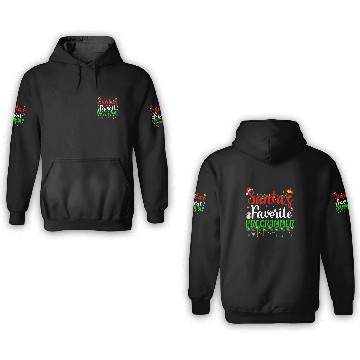 Discover Santas Favorite Programmer Funny xmass Pyjama Christmas 2 Zip 3D Hoodies