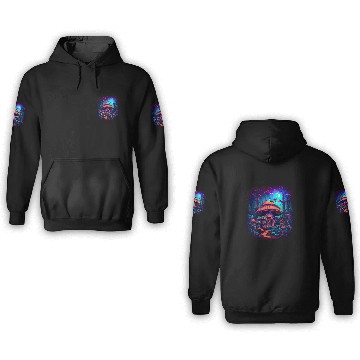 Discover Mushroom Magic Fantasy Shroom Art 3D Hoodies