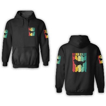 Discover Rough Collie Retro vintages 70s 80s Style 1 3D Hoodies
