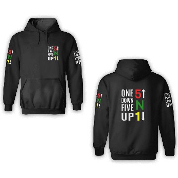 Discover One Down Five Up Motorcycle Gear Shift Transmission Biker Zip 3D Hoodies