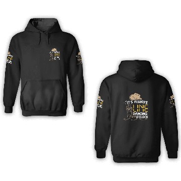 Discover Line Dancing Funny Line Dance Zip 3D Hoodies