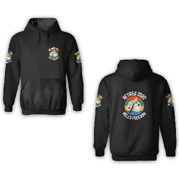 Discover Retired Painter Hello Freedom Artist 1 3D Hoodies