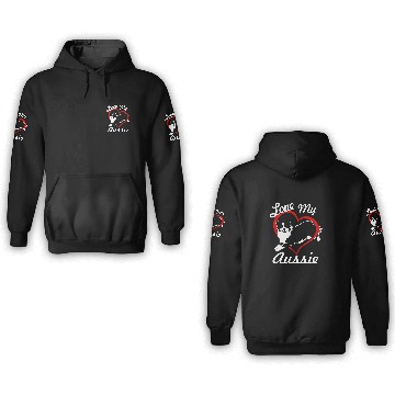 Discover Love My Aussie NickerStickers Australian Shepherd 3D Hoodies