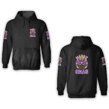 Discover Newfoundland Dog Mardi Gras 3D Hoodies