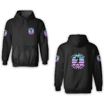 Discover Less Work More Dance 2Hip Hop Freestyle Dancer Retro Sunset 3D Hoodies