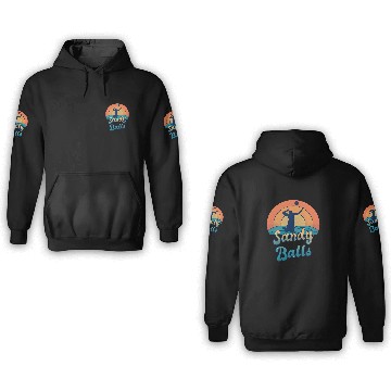 Discover Sandy Balls for a Beach Volleyball Player 3D Hoodies