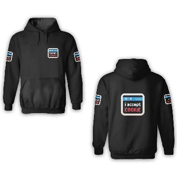 Discover I Accept Cookie 3D Hoodies