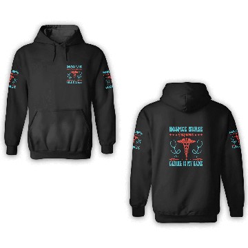 Discover Hospice nurses is my name caring is my game 1 Baseball Tees 3D Hoodies
