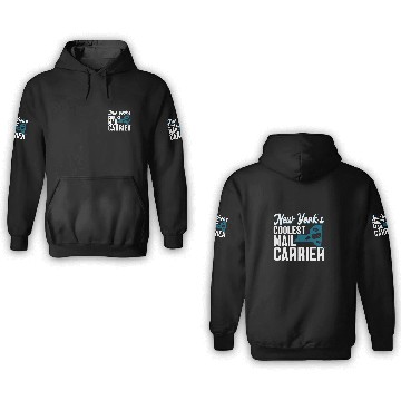 Discover New Yorks coolest mail carrier postal worker mail lady 3D Hoodies