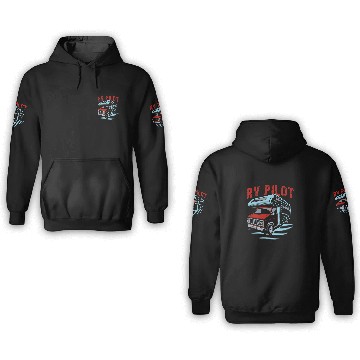 Discover Camping Motorhomes Campervan RV Pilot Baseball Tees 3D Hoodies