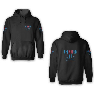 Discover Funny RN Nursing Student Graduation EaRNed It 1 3D Hoodies