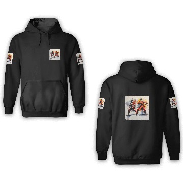 Discover Abstract Karate Movements Abstract Martial Arts Motion Art 1 3D Hoodies