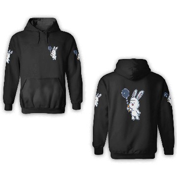 Discover Badminton and shuttlecock player rabbit Baseball Tees 3D Hoodies