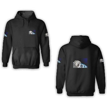 Discover Dog in Space Great Pyrenees 3D Hoodies