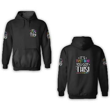 Discover Funny Testing Day Its Test Day Teacher Student Testing Baseball Tees 3D Hoodies