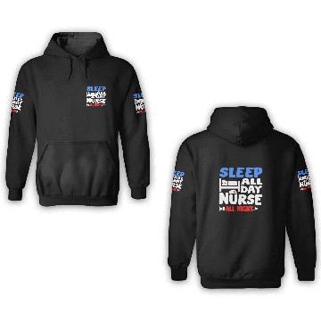 Discover Funny Night Shift Today Is Yesterday Nightshift 3D Hoodies