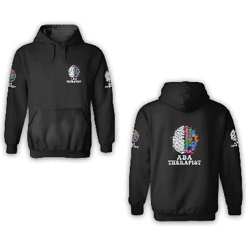 Discover ABA Therapist Applied Behavior Analysis Neurodiversity 1 3D Hoodies