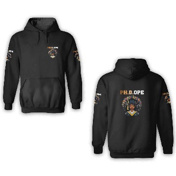 Discover PHDOPE PhD Doctorate Student Graduation Black Queen 2024 2 3D Hoodies