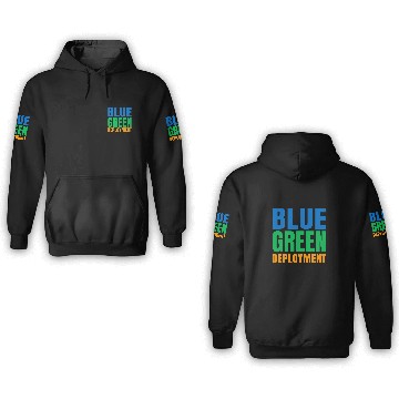 Discover Blue Green Deployment DevOps Engineer Developer Programmer Zip 3D Hoodies