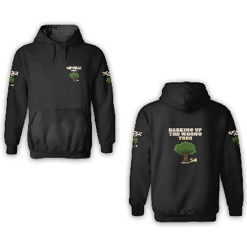 Discover Bark up the wrong tree funny dog lover 3D Hoodies