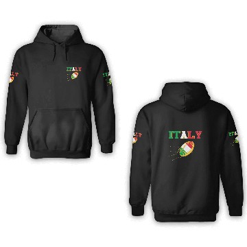 Discover ITALIAN FLAG ITALY RUGBY Baseball Tees 3D Hoodies