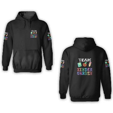 Discover Team Kindergarten First Day Back to School Student Teacher 3D Hoodies
