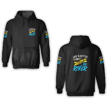 Discover Kayak Canoe Boat Paddle Kayaking Canoeing 6 3D Hoodies