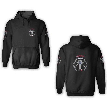 Discover Drone Flying Quadrocopter Remote Follow FPV Racing Pilot 3D Hoodies