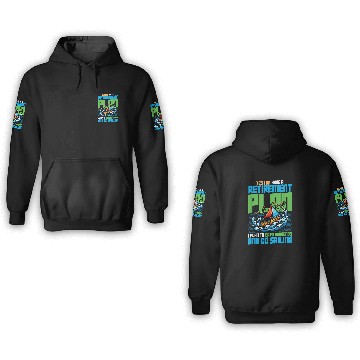 Discover Retirement Plan Earn Dividends Go Sailing Captain 1 3D Hoodies
