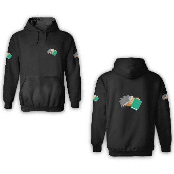 Discover Hedgehog Book Reading 3 Baseball Tees 3D Hoodies