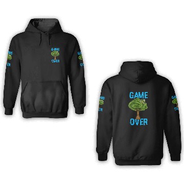 Discover Game Over Drone stuck in a tree Funny Drone Pilot 3D Hoodies