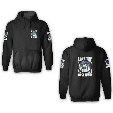 Discover Back to the Future Save Clocktower Charcoal Heather 3D Hoodies