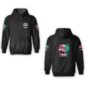 Discover fantasy Bookworm Book Dragon Reader Library Baseball Tees 3D Hoodies