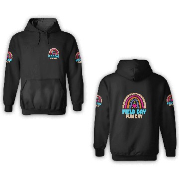 Discover Field Day Rainbow Teacher Student Kids 3D Hoodies