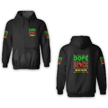 Discover Unapologetically Dope Black Waitress African American Zip 3D Hoodies
