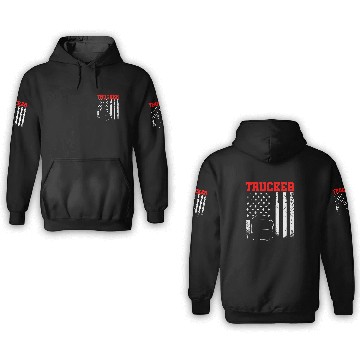 Discover Trucker Funny Truck Driver 30 3D Hoodies