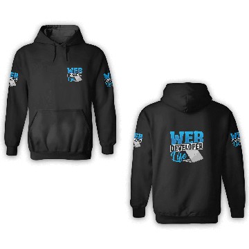 Discover Web Developer Life Web Developer Programmer 3D Hoodies